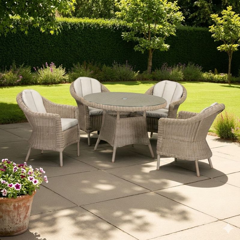 Albert 4 Seater Set | Rattan Garden Furniture | Free Delivery