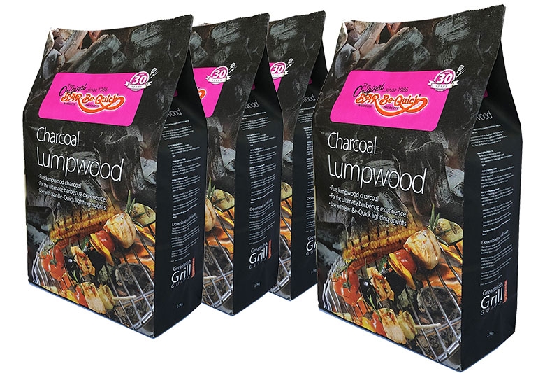 Barbecue Lumpwood Charcoal: 4 Bags of Premium BBQ Charcoal