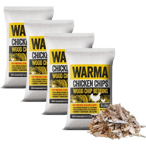 Premium Chicken Wood Chips 70Ltr 4 x 70 litre
