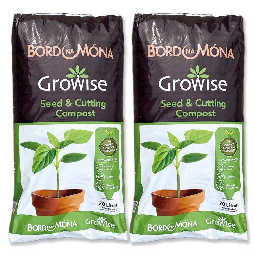 Bord na Mona Seed & Cutting Compost 20L - 2 Bags