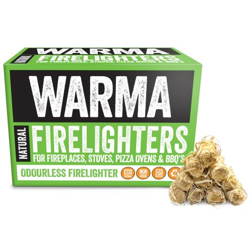 Wood Wool Eco Firelighters XL Large 200 Unit Box