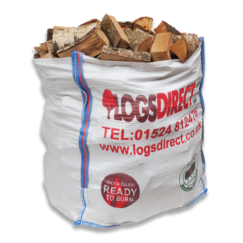 Kiln Dried Dumpy Bag Hardwood Logs - Birch