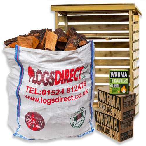 Kiln Dried Starter Kit and Log Store