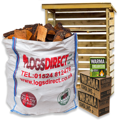 Kiln Dried Starter Kit and Log Store