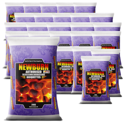 Newburn Approved Smokeless Fuel 20kg - Pallet 25 Bags