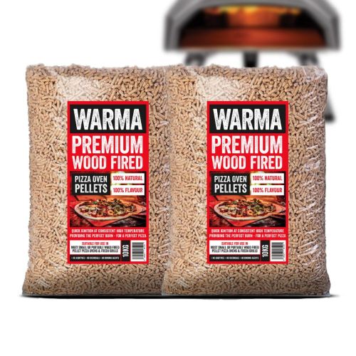 10kg Premium Pizza Oven Wood Pellets - 2 bags