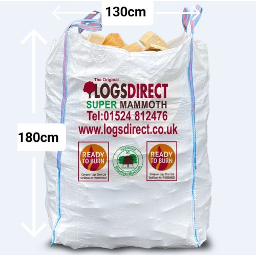 Super mammoth XXXL bag - kiln dried hardwood logs