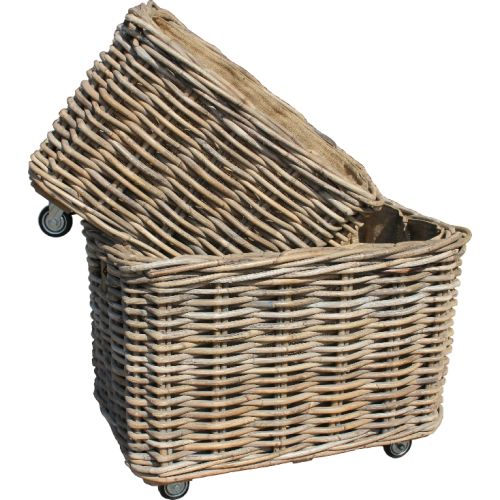 Log Baskets with Wheels (small & large)