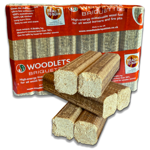 Woodlets Fire Eco Briquettes 6 pack - Bulk Deals - 96 packs