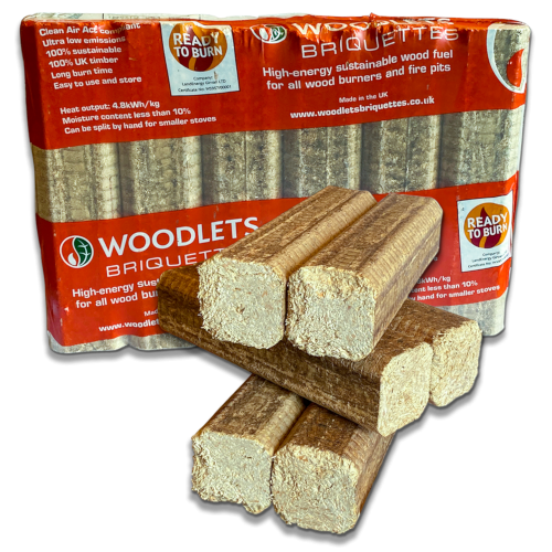 Woodlets Fire Eco Briquettes 6 pack - Bulk Deals - 48 packs