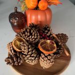 Orange and cinnamon scented Pine Cones