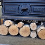 Birch logs for interior design