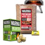 Warma 10kg Pizza Oven Wood Pellet Bundle Suitable for Outdoor Cooking