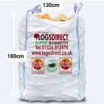 Super mammoth XXXL bag - kiln dried hardwood logs