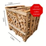 Kiln Dried Hardwood Large crate - ASH - 25cm