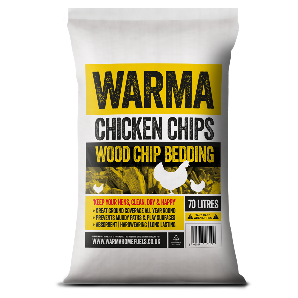 Chicken Chips ⚫ Hardwood BarkFree 20ltr bag