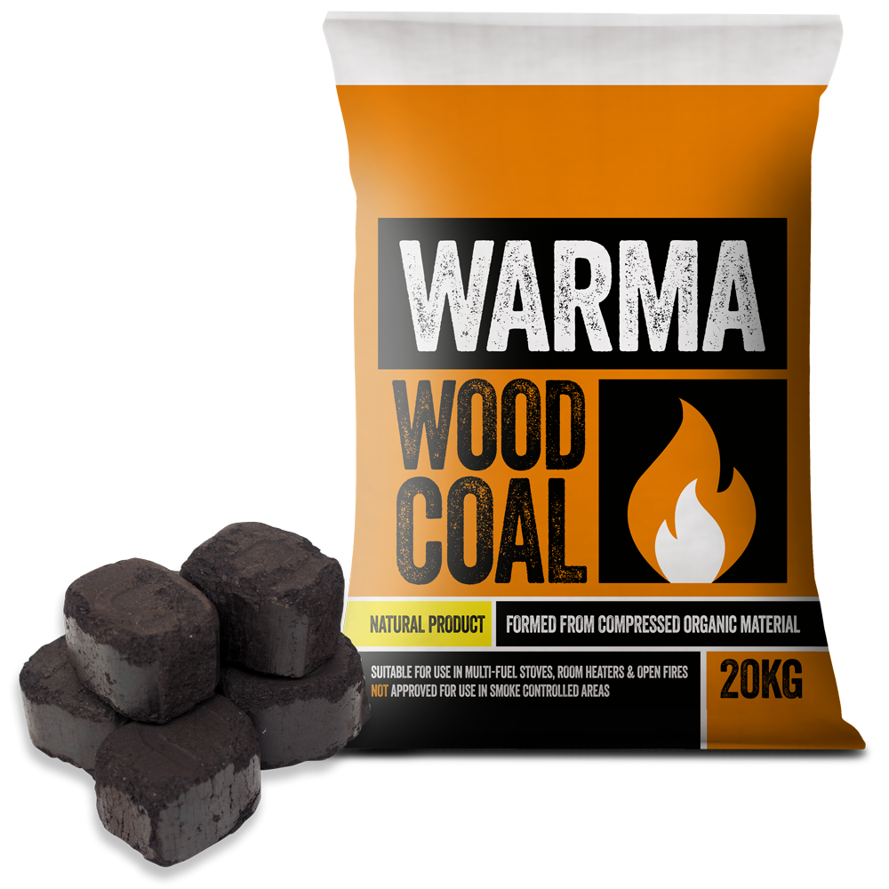 Wood Coal Briquettes 20kg Bag Logs Direct