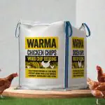 Chicken wood chips for chicken runs