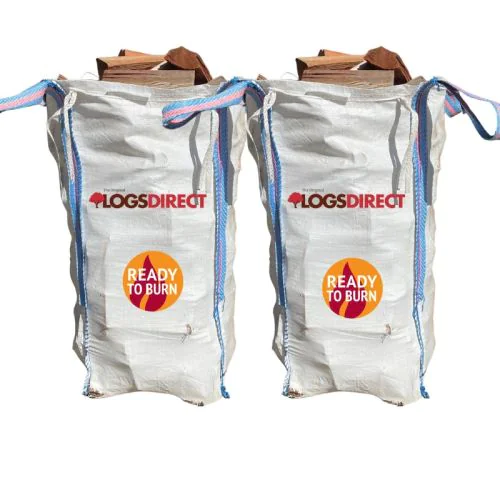 Kiln Dried Hardwood Logs in Two Barrow Bags