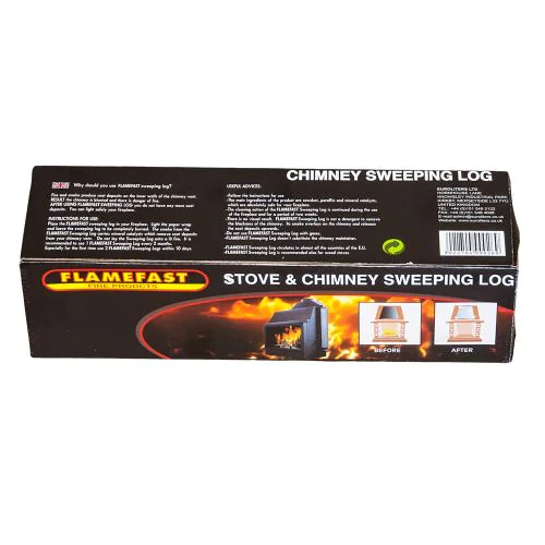 Flamefast chimney sweeping log