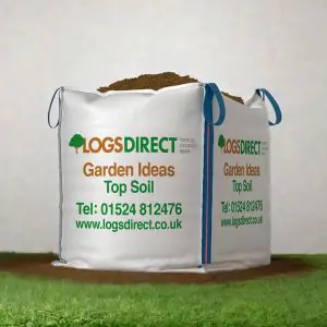 Topsoil in a bulk dumpy bag 