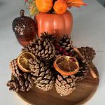 Orange and cinnamon scented Pine Cones