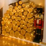 logs for Christmas displays