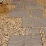 Golden gravel for paths