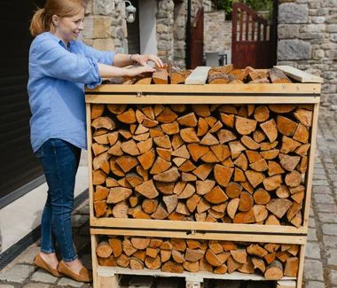 Crates of Kiln Dried Logs