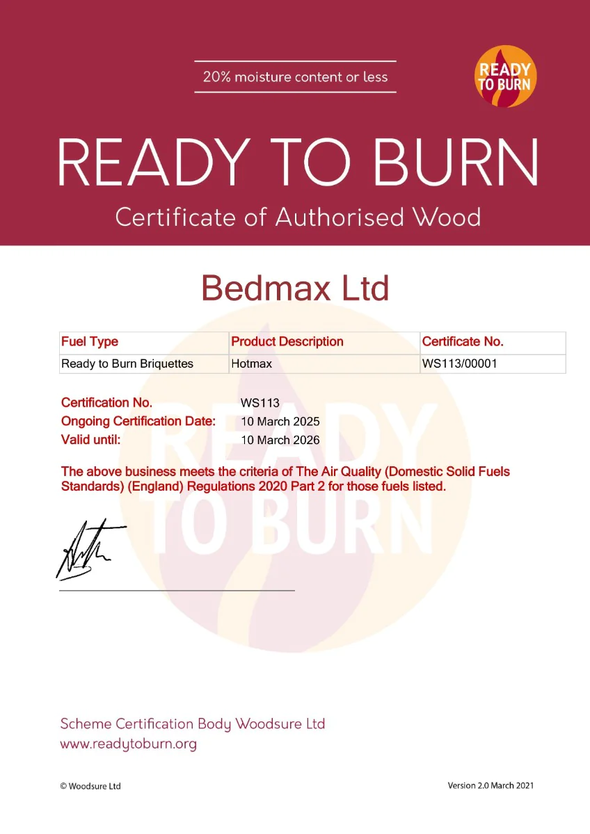 Hotmax Ready to burn Certificate