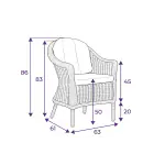 Albert 4 Seater Set Garden Furniture
