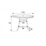 Albert 4 Seater Set Garden Furniture
