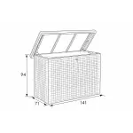 Sicily Rattan Cushion Storage Box