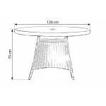 Sicily 4 Seater Set Garden Furniture