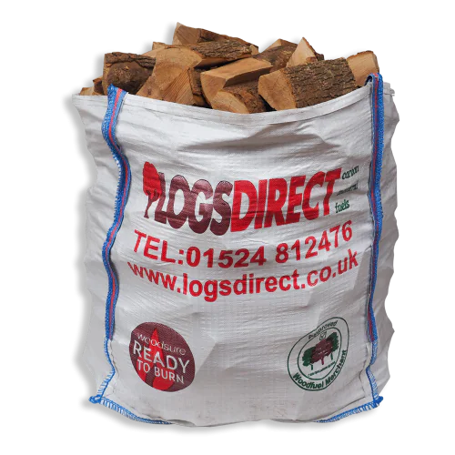 Kiln Dried Dumpy Bag Hardwood Logs - Ash