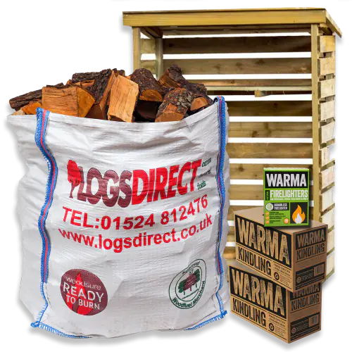 Kiln Dried Starter Kit and Log Store