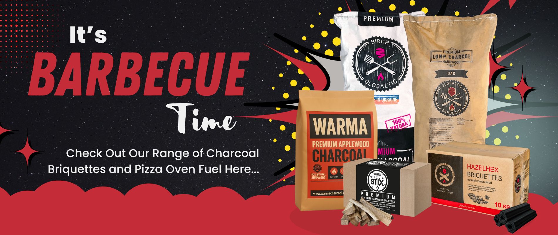 BBQ Charcoal - Choose from a range of charcoal in bags