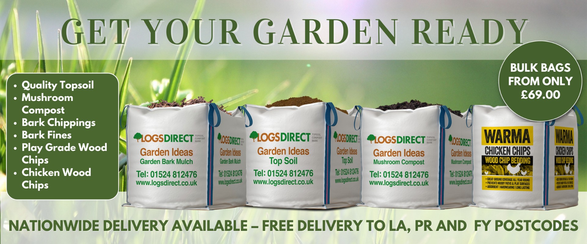 Topsoil, Mushroom Compost and Garden soil delivered to your door.
