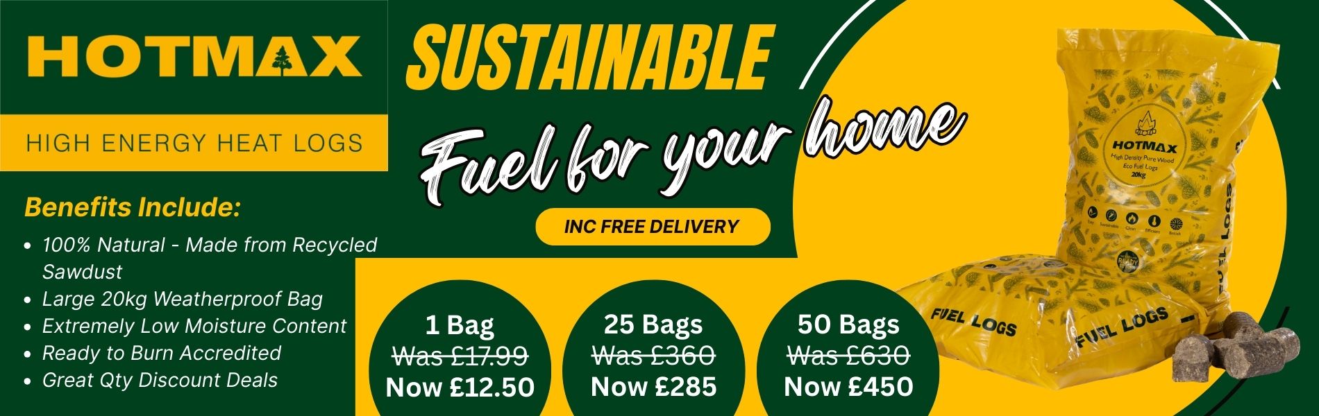 Hotmax Heat Logs for sale